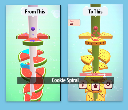 Cookie Spiral - Helix Jump